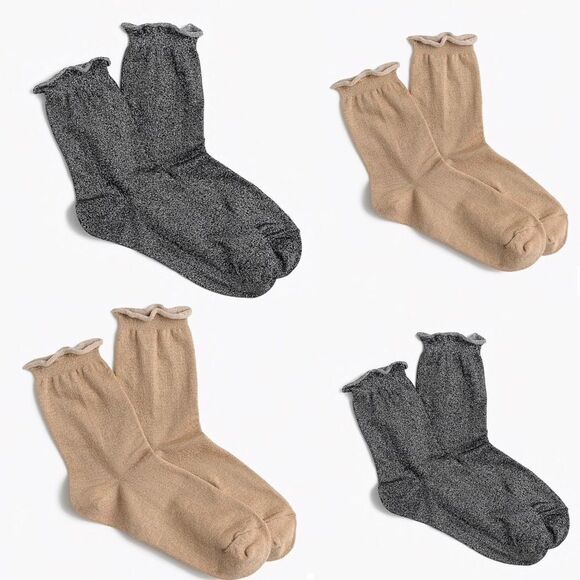 J. Crew Metallic Thread Socks - Picture 4 of 4